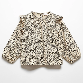 MANGO - Leopard Print Blouse