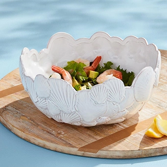 MUD PIE - Fan Shell Bowl