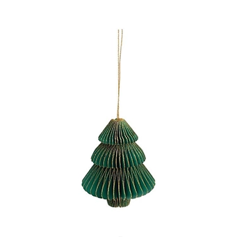 C & F ENTERPRISES - Honeycomb Green Paper Tree Ornament